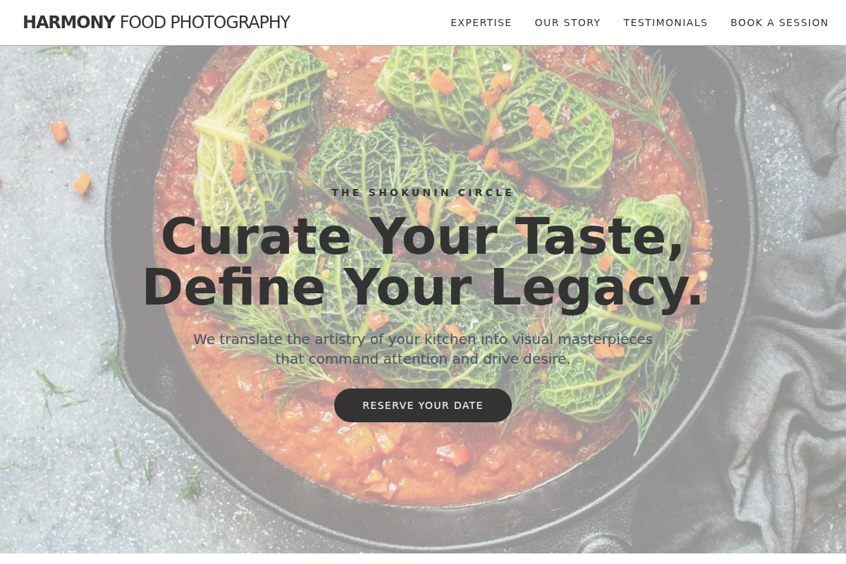 Harmony Food Photography